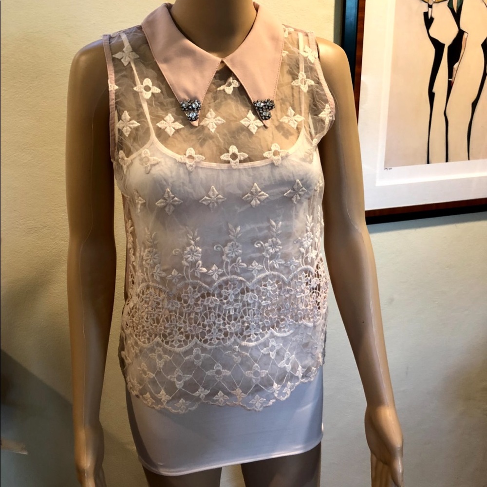 Two-piece blush colored top by FAISCA